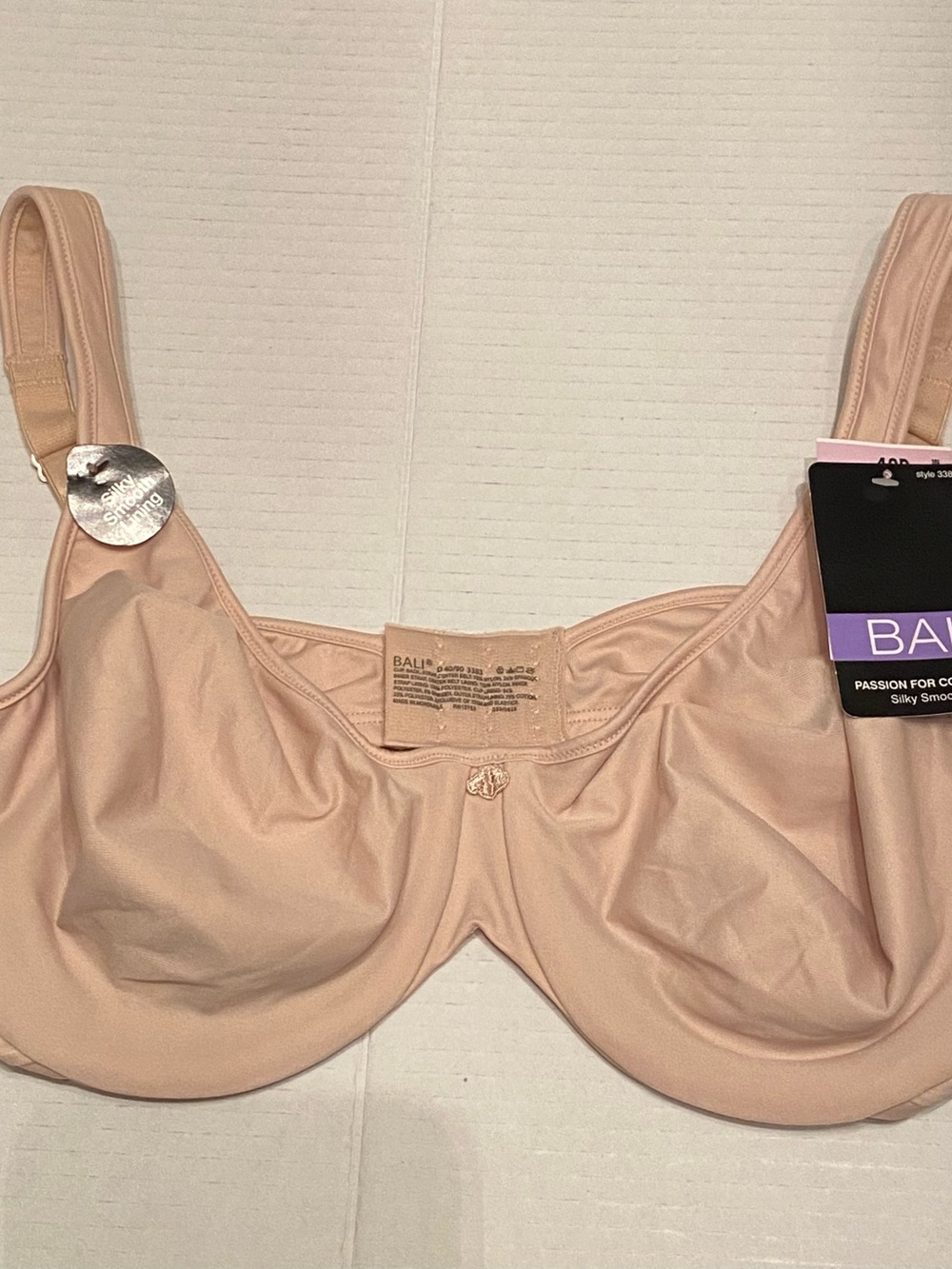 Bali Light Nude Seamless Underwire 40D Everyday Bra #3383 Passion for Comfort